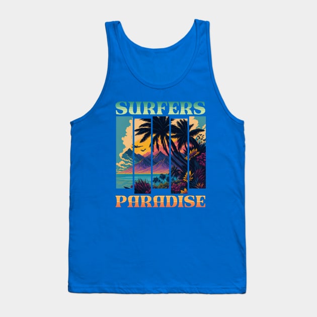 Surfers Paradise Tank Top by BYNDART